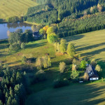 Penzion Chalupa Herálec - Ubytování Vysočina - letecké foto